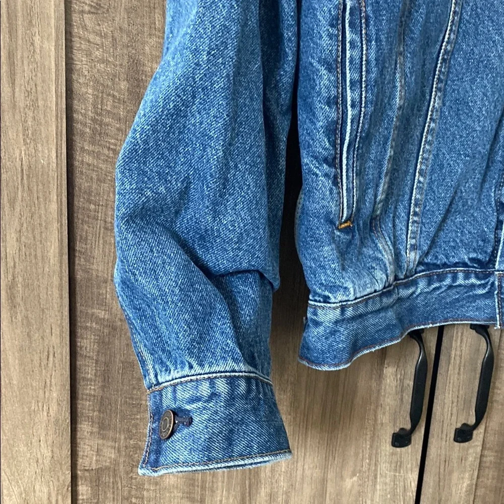 Levi Strauss Signature Blue Denim Jacket 100% Cotton Women’s Size Large - Picture 12 of 16